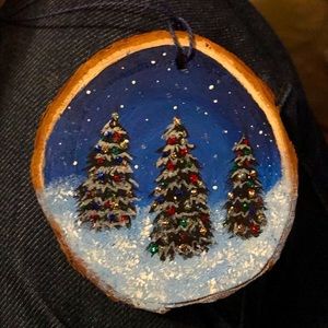 Handmade Art Holiday Christmas Ornaments by Me